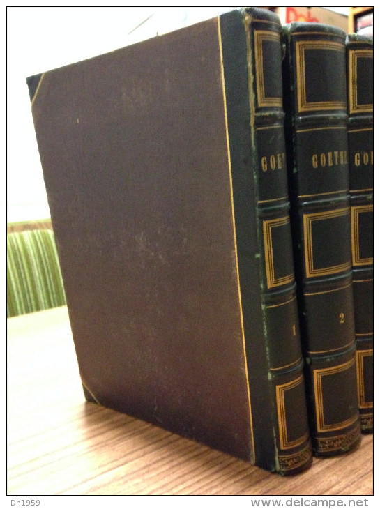 GOETHE De 1854 En 6 Volumes Vendu Aux USA Par STOHLMANN BOOKSELLER NEW-YORK VERLAG STUTTGART TUBINGEN - Livres Anciens