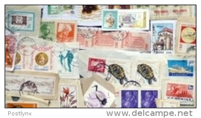 Romania Djungelbag 1 KG (2LB-3oz) KILOWARE Definitives 70s/80s     [vrac Kilowaar Kilovara Stampmixture] - Collections