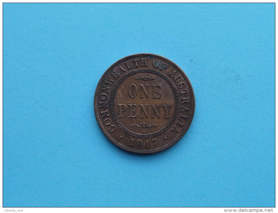 1917 I - Penny / KM 23 ( Uncleaned Coin - For Grade, Please See Photo ) !! - Penny