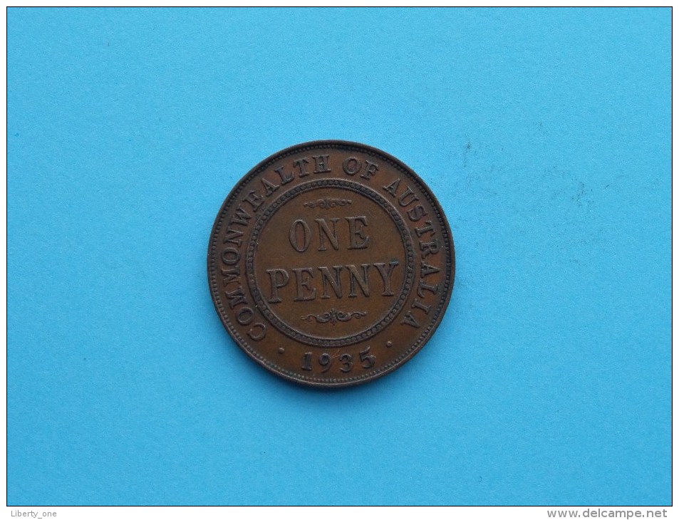 1935 - Penny / KM 23 ( Uncleaned Coin - For Grade, Please See Photo ) !! - Penny