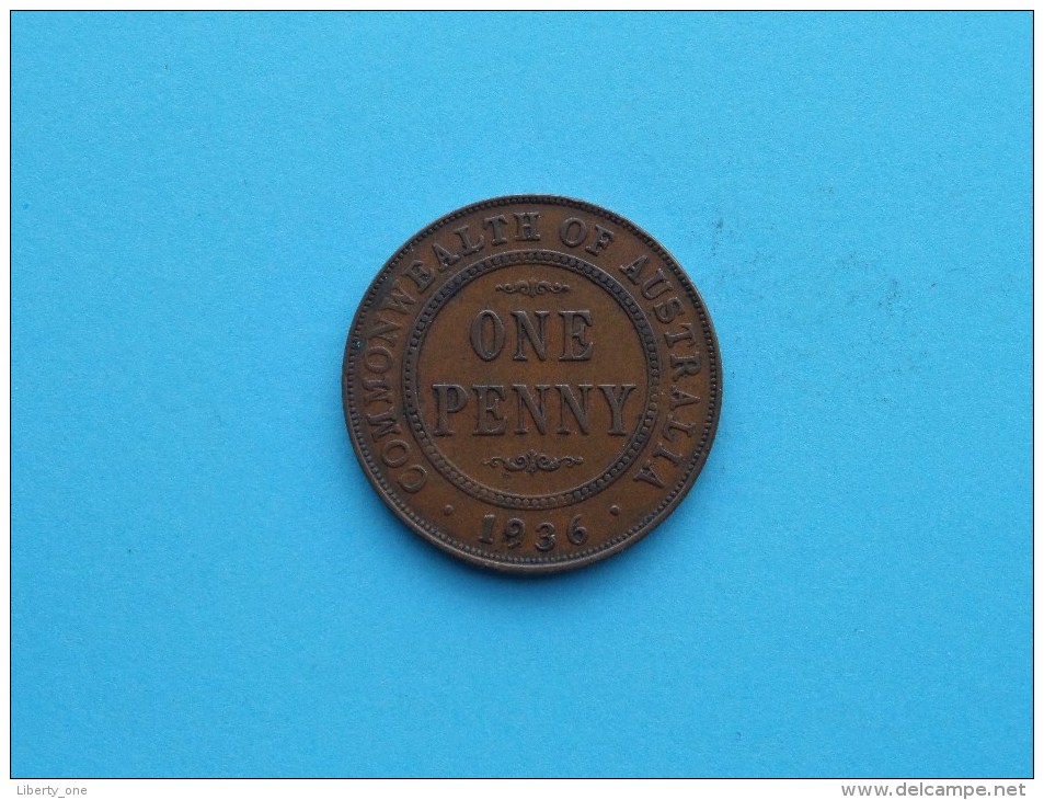 1936 - Penny / KM 23 ( Uncleaned Coin - For Grade, Please See Photo ) !! - Penny