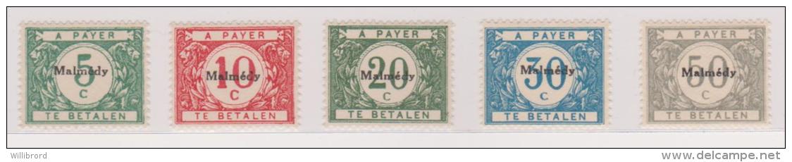 Belgium - MALMEDY  - Mint Never Hinged - Postage Due Set Of 5 - OC55/105 Eupen & Malmédy