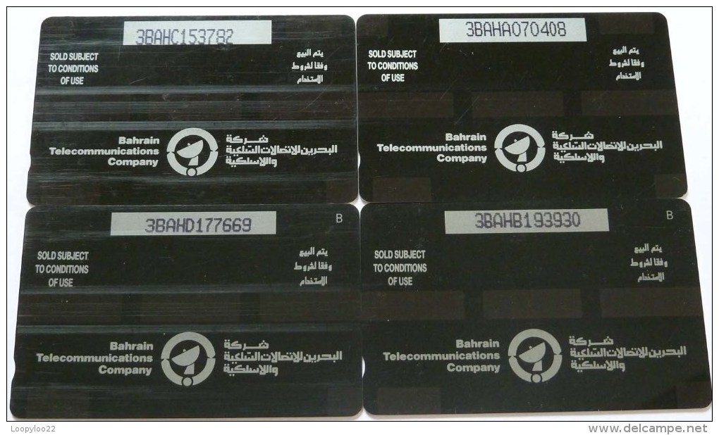 BAHRAIN - GPT - Set Of 4 -  3BAHA To D - Used - Bahrein