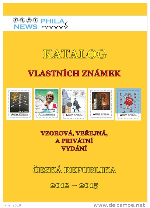 CATALOGUE Own Stamps Czech Republic (2012-2015) - Full Years