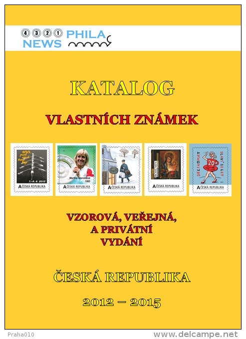 CATALOGUE Own Stamps Czech Republic (2012-2015) - Collections, Lots & Series