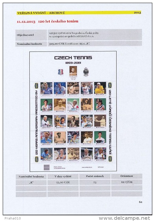 CATALOGUE Own Stamps Czech Republic (2012-2015) - Collections, Lots & Series