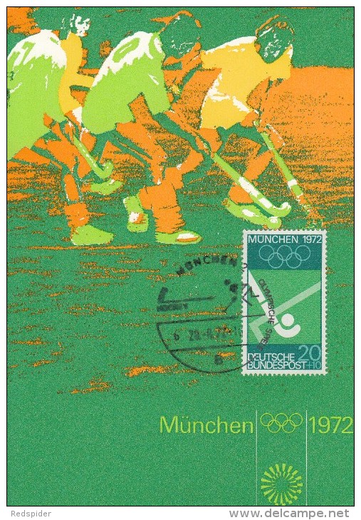 FELDHOCKEY-RASENHOCKEY, Western Germany, 1972, Special Postmark !! - Hockey (su Erba)