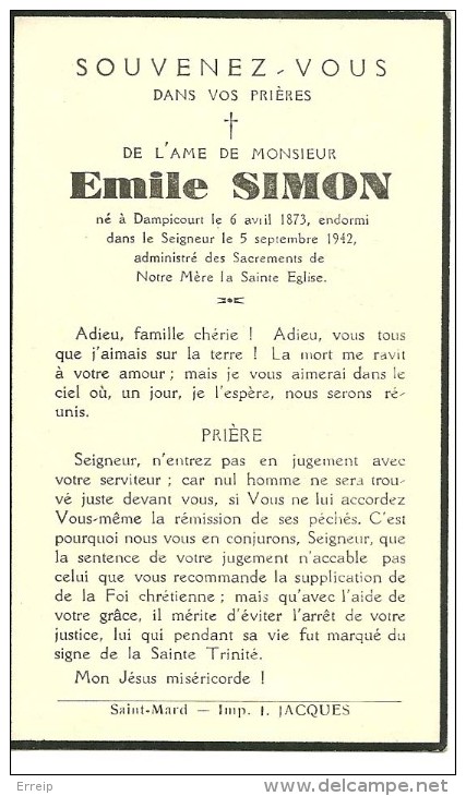 Rouvroy Dampicourt  Emile Simon 1873 1942 - Rouvroy