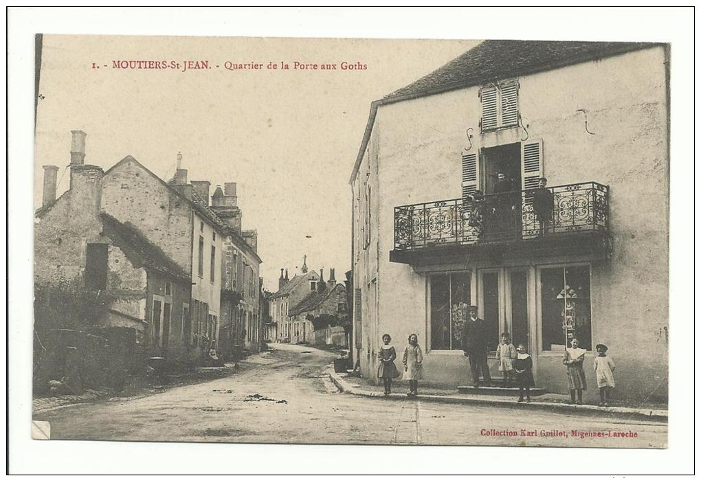 21 - CPA - MOUTIERS ST JEAN - Quartier De La Porte Aux Goths - ( COTE D'OR ) - Sonstige & Ohne Zuordnung