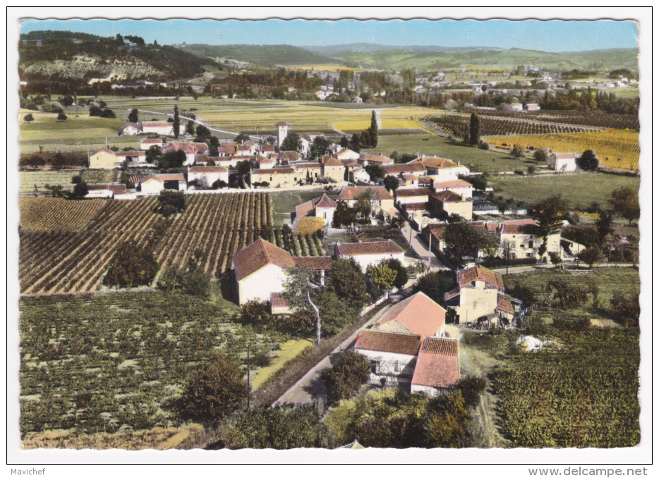 En Avion Au Dessus De Lagardelle (vue Générale Aérienne Du Bourg) - Circulé Sans Date, Sous Enveloppe - Autres & Non Classés