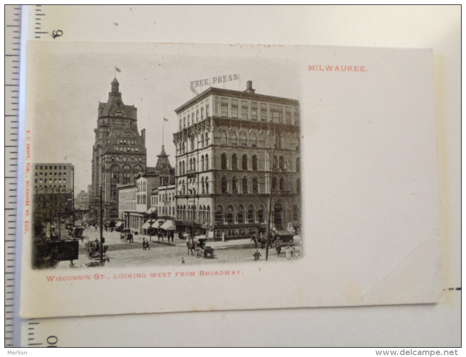 USA -WI  - Milwaukee Wisconsin  Ca 1900  D127183 - Milwaukee