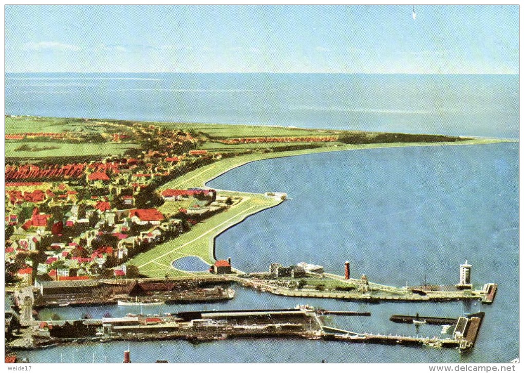 03954 - CUXHAVEN  Blick Auf Den Hafe  Und Die Grimmershörnbucht Von Osten - Cuxhaven