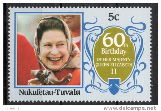 Tuvalu Nukufetau 1986 - Regina Elisabetta II Queen Elizabeth II MNH ** - Tuvalu