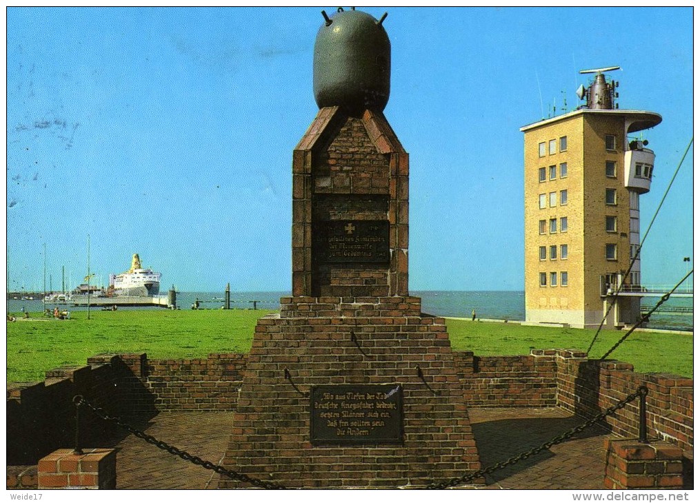 03962 - CUXHAVEN Blick Auf Den Gedenkstein An Der Alten Liebe Und Den Radarturm - Cuxhaven