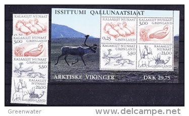 Greenland 2000 Vikings 4v + M/s ** Mnh (F2840) - Ungebraucht