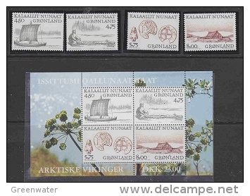Greenland 1999 Viking 4v + M/s ** Mnh (F2841) - Unused Stamps