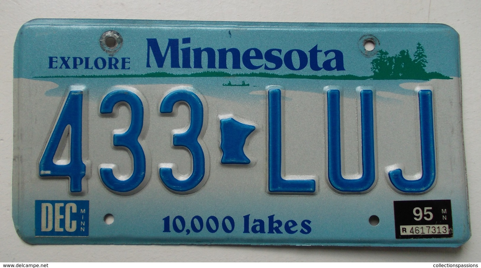 Plaque D'immatriculation - USA - Etat Du Minnesota - - Placas De Matriculación