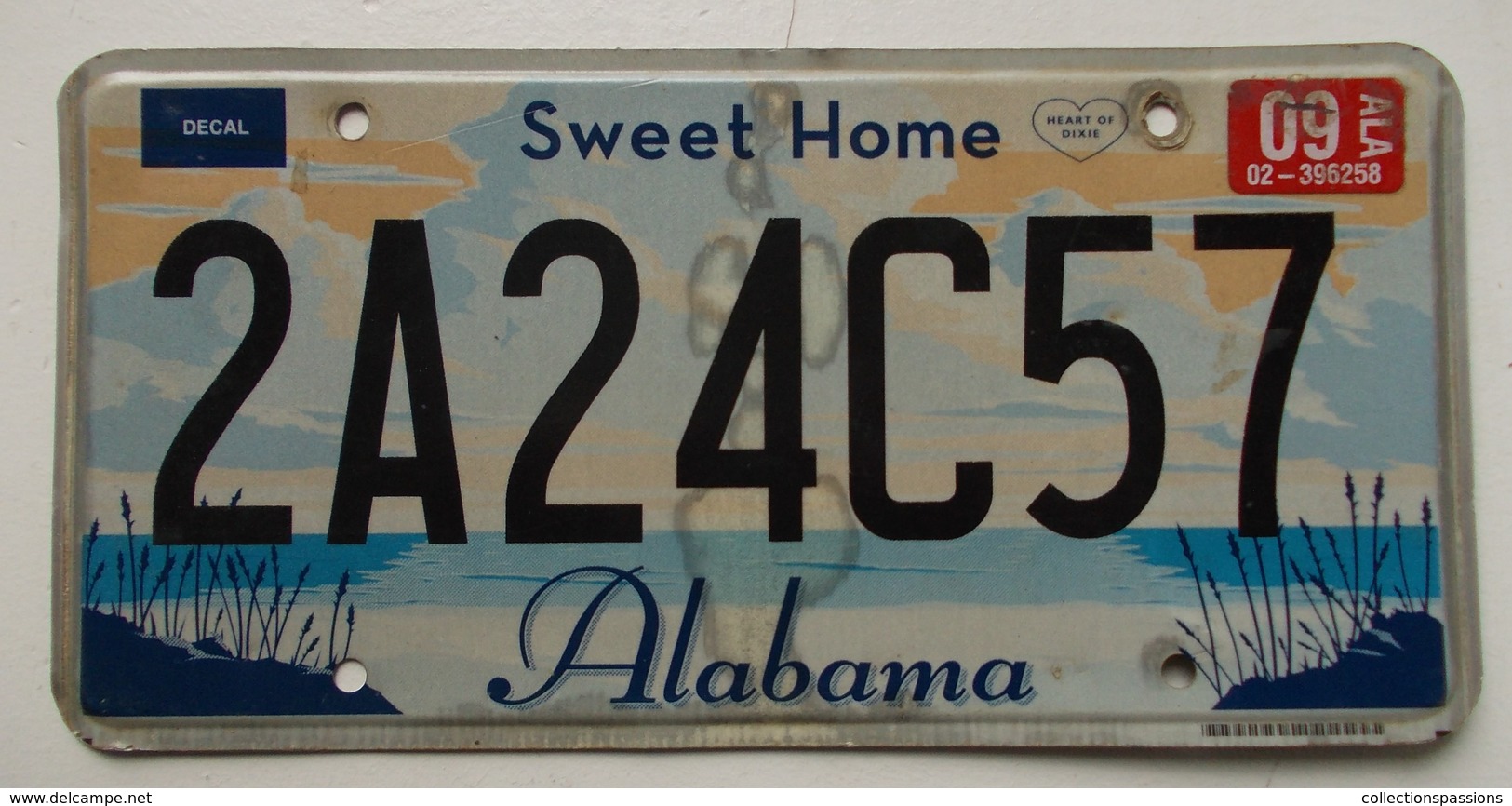 Plaque D'immatriculation - USA - Etat De L'Alabama - - Placas De Matriculación