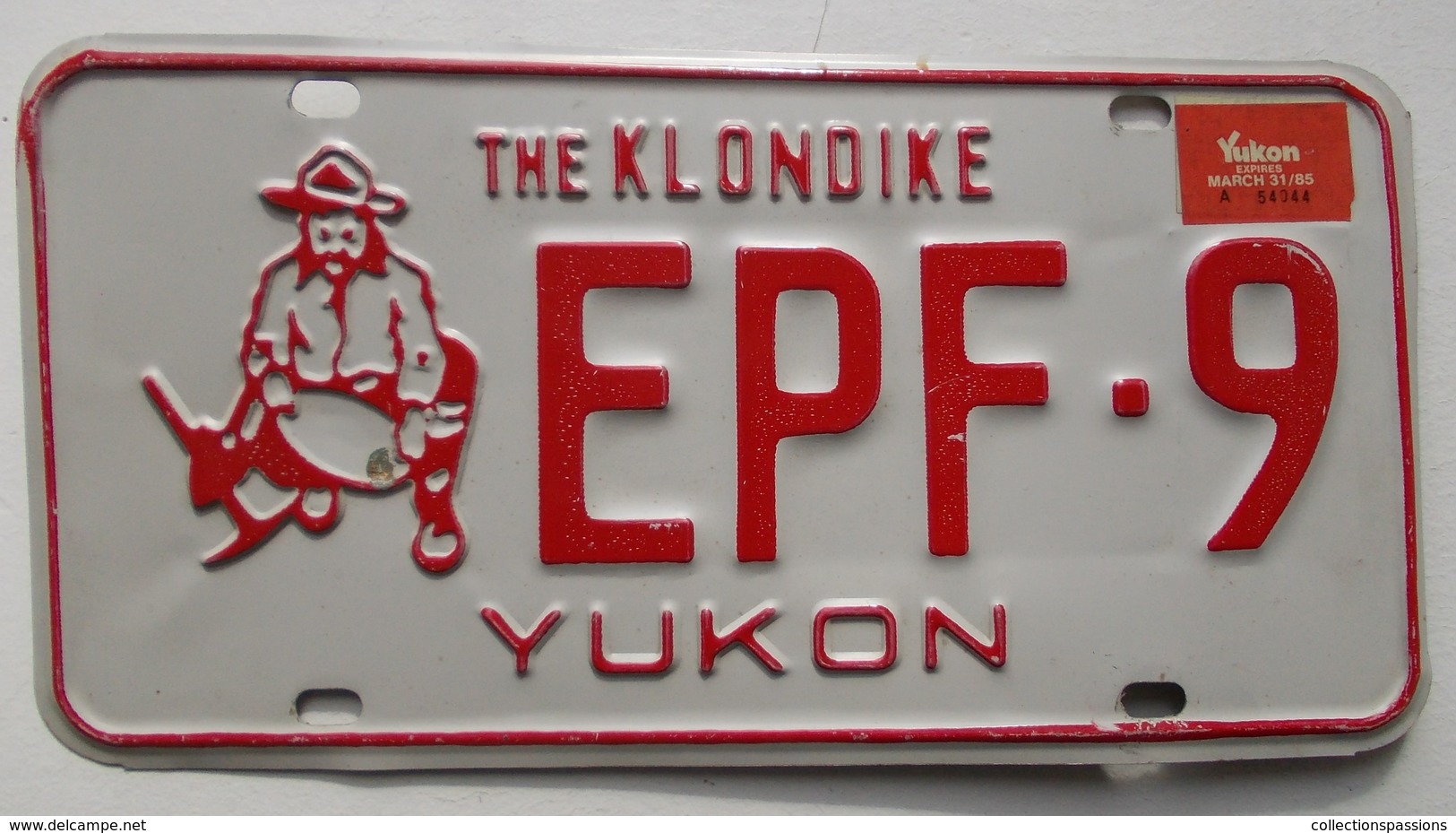 Plaque D'immatriculation - CANADA - Territoire Du Yukon - - Number Plates