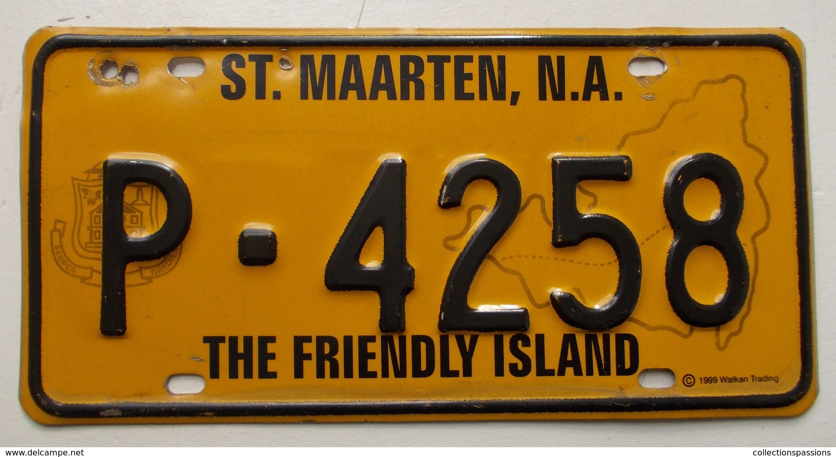 Plaque D'immatriculation - Ile De Saint Martin - - Number Plates