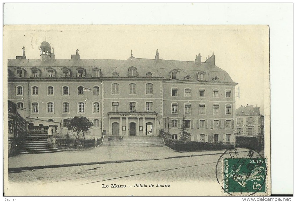 FR1860    ---   LE MANS  ( Sarthe )   --  PALAIS DE JUSTICE  --  1907 - Le Mans