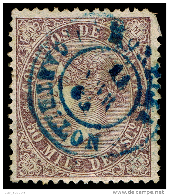 CASTELLON - EDI O 98 - MAT. FECH. TII \"MORELLA\" (AZUL) - Used Stamps