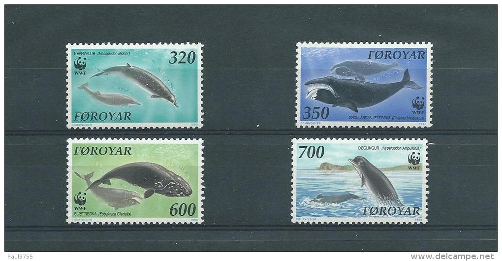 ILES FEROE WWF Y.T. 197-200  MNH/**  BALEINES - Unused Stamps