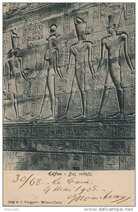 AFRIQUE - EGYPTE - EDFOU - EDFON - Bas Reliefs - Idfu