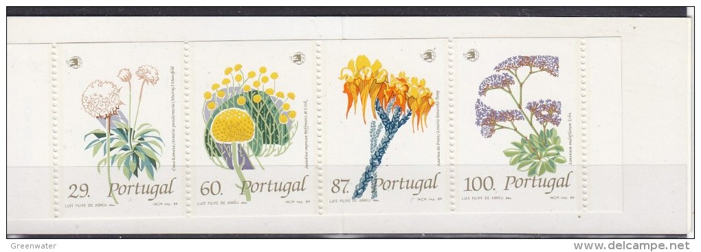 Portugal 1989 Flowers Booklet ** Mnh (P104) - Markenheftchen