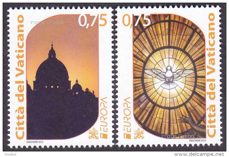 CEPT / Europa 2012 Vatican N° 1594 Et 1595 ** Tourisme - 2012