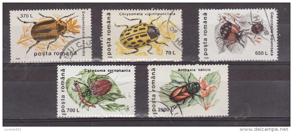 1996 -  FAUNE / Insectes(II)  Mi No5165/5169 Et Yv No 4329/4333 - Gebraucht