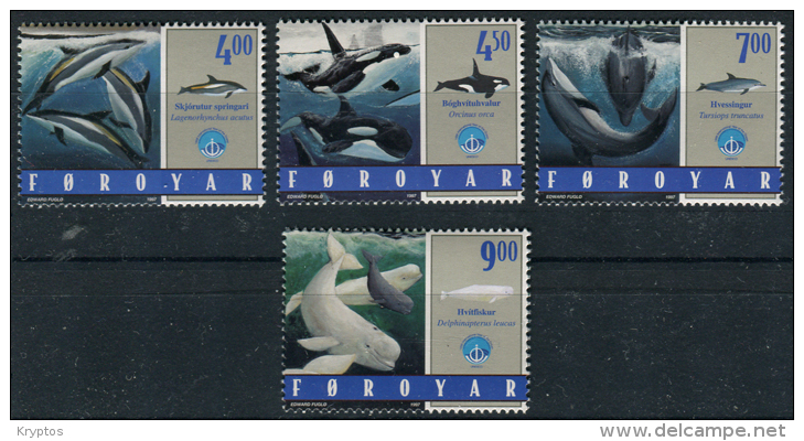 Faroe Islands 1998 - Whales - Complete Set Of 4 Stamps - Féroé (Iles)