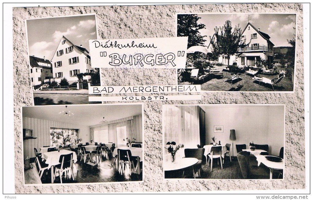 D5096       BAD MERGENTHEIM : Diätkurhaus Burger - Bad Mergentheim