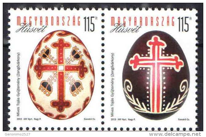 HUNGARY 2015 CULTURE Celebration EASTER - Fine Set MNH - Unused Stamps