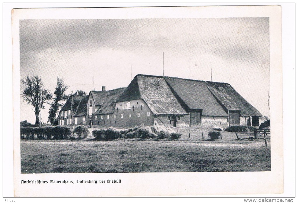 D5100       GOTTESBERG Bei NIEBÜLL : Nordfriesisches Bauernhaus - Nordfriesland