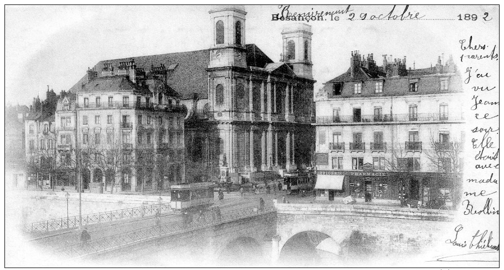 BESANCON   28 Doubs   Pont De Battant   Place Jouffroy   La Madeleine   1892           -N- - Besancon