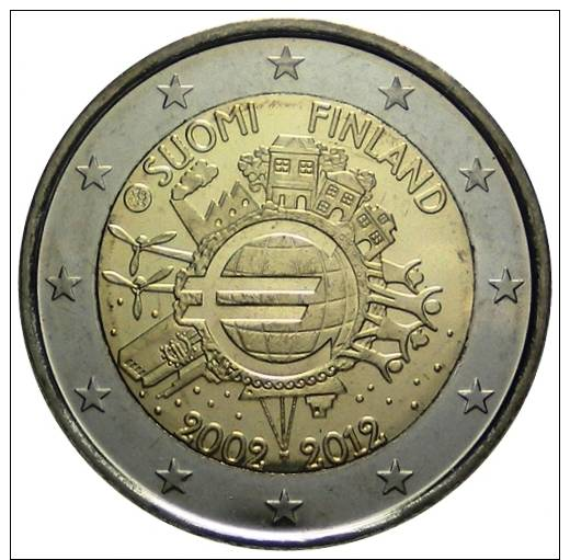 2 EUR 2012 - FINLAND UNC - 10 Jaar Euro 2002-2012 - Finlande