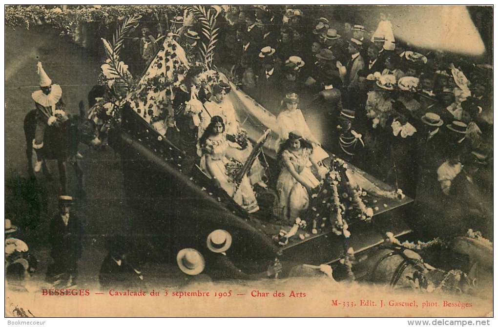 30   BESSEGES   CAVALCADE DU 3 SEPTEMBRE  1905  CHAR DES ARTS   M333 - Bessèges