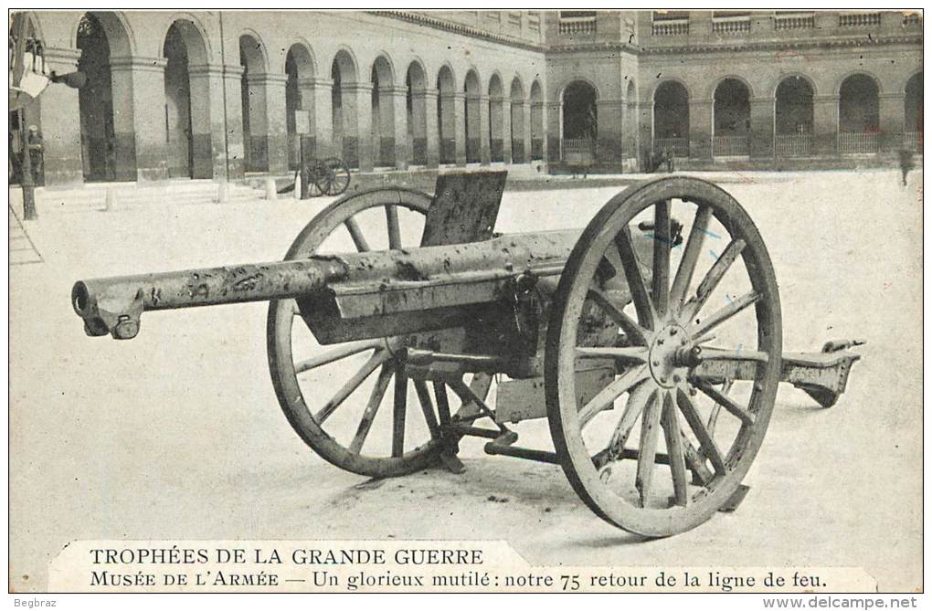 MUSEE DE L ARMEE     CANON DE 75 - Guerre 1914-18