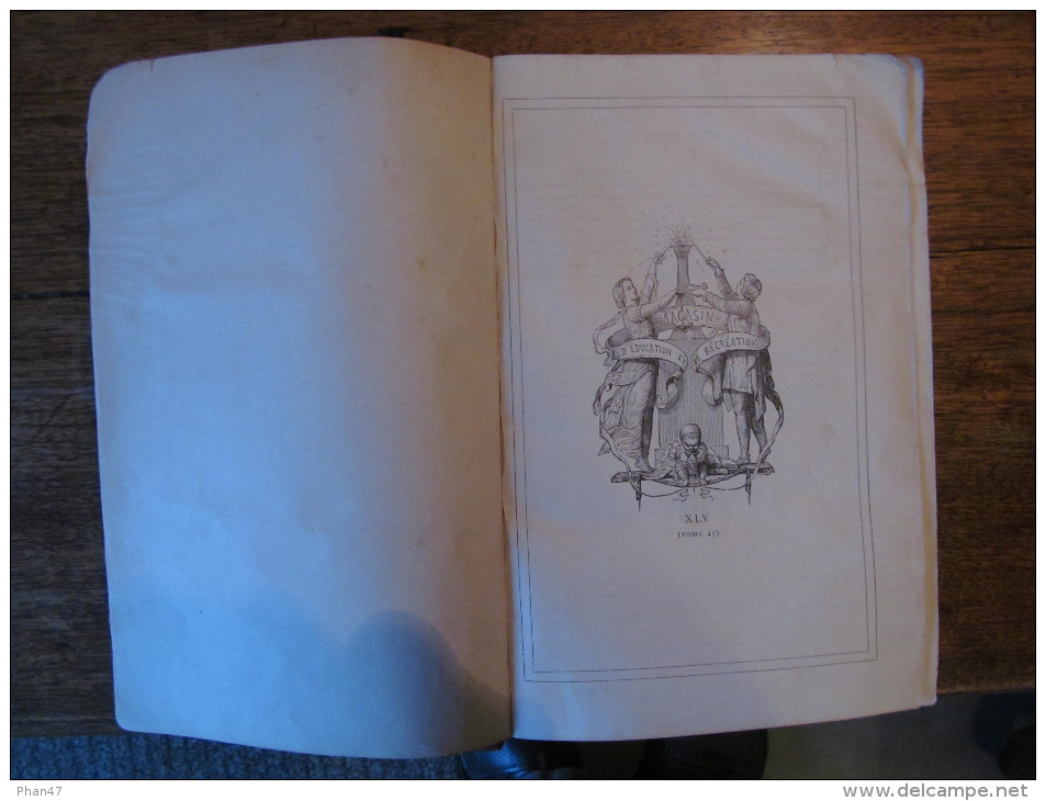 MAGASIN D´EDUCATION ET DE RECREATION HETZEL 1887, Volumes  XLV Et XLVI, Jules VERNE, LAURIE, Ill. Becker, Benett, Kurner - 1850 - 1899