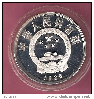 CHINA 5 YUAN 1986 AG PROOF CHINESE CULTURE - PAPER MAKING ONLY 9.675 PCS. SPOTS ONLY ON CAPSEL - Chine