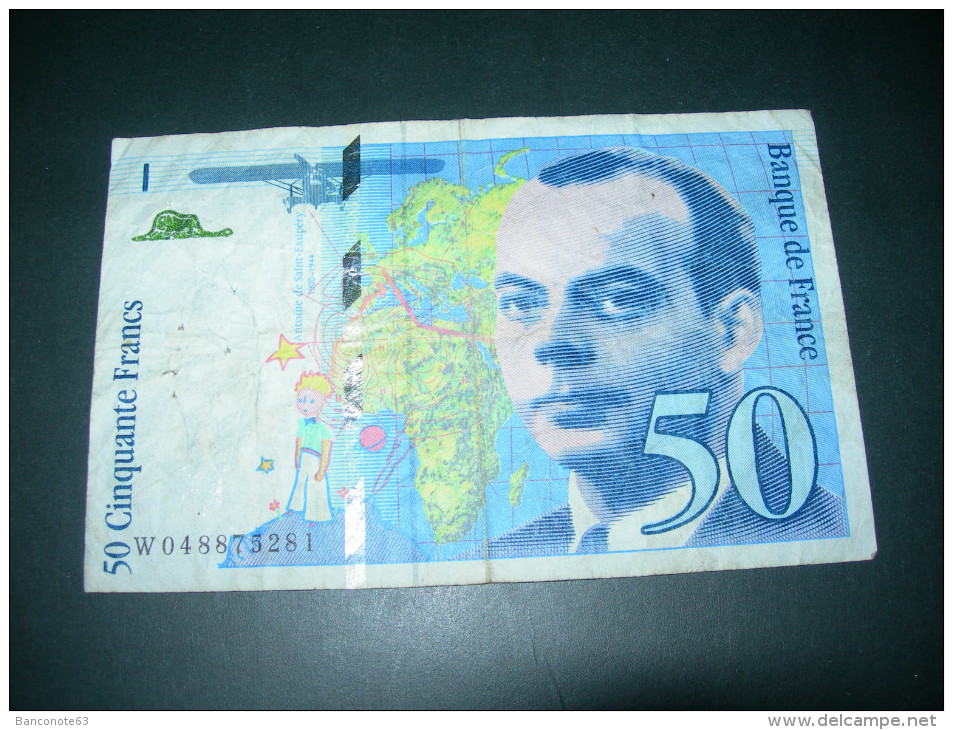 France. 50 Francs. - 50 F 1992-1999 ''St Exupéry''