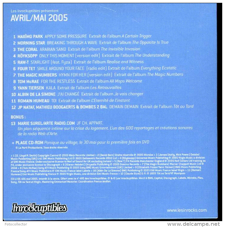 Les Inrockuptibles Avril Mai 2005 - Hit-Compilations