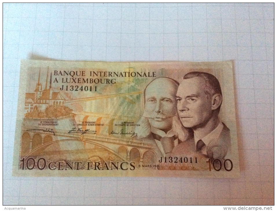 LUXEMBOURG 100 CENT FRANCS 1981 CIRCULATED - Luxemburg