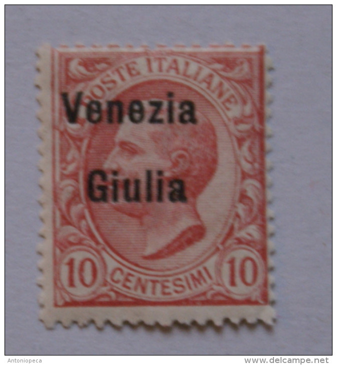 ITALIA REGNO-  1919 VENEZIA GIULIA CENT 10 MH* - Venezia Giuliana