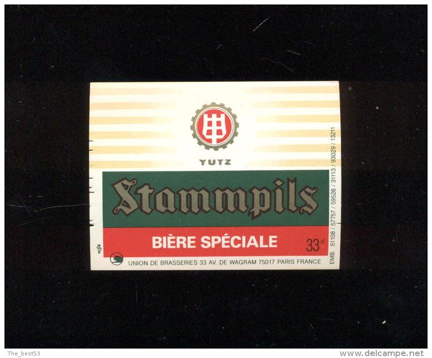 Etiquette De Bière  Yutz  -  Stammpils  -  Union Des Brasseries  Paris  (75) - Bier