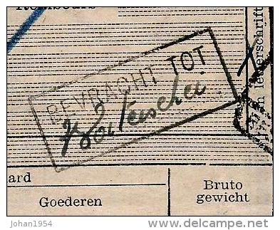 Spoorwegdoc, Afst. GENT STAPELPLAATS 23/03/1955 + Stempel BEVRACHT TOT WATERSCHEI Naar Maasmechelen + Afst. ... - Other & Unclassified