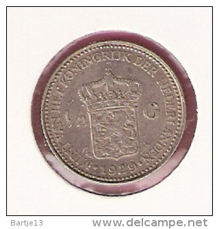 NEDERLAND 1/2 GULDEN 1929 AG - 1/2 Gulden