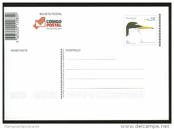 Portugal Carte Entier Postal 311 Hirondelle De Mer Oiseau 2002 Postal Stationary Common Tern Bird 2002 - Zwaluwen