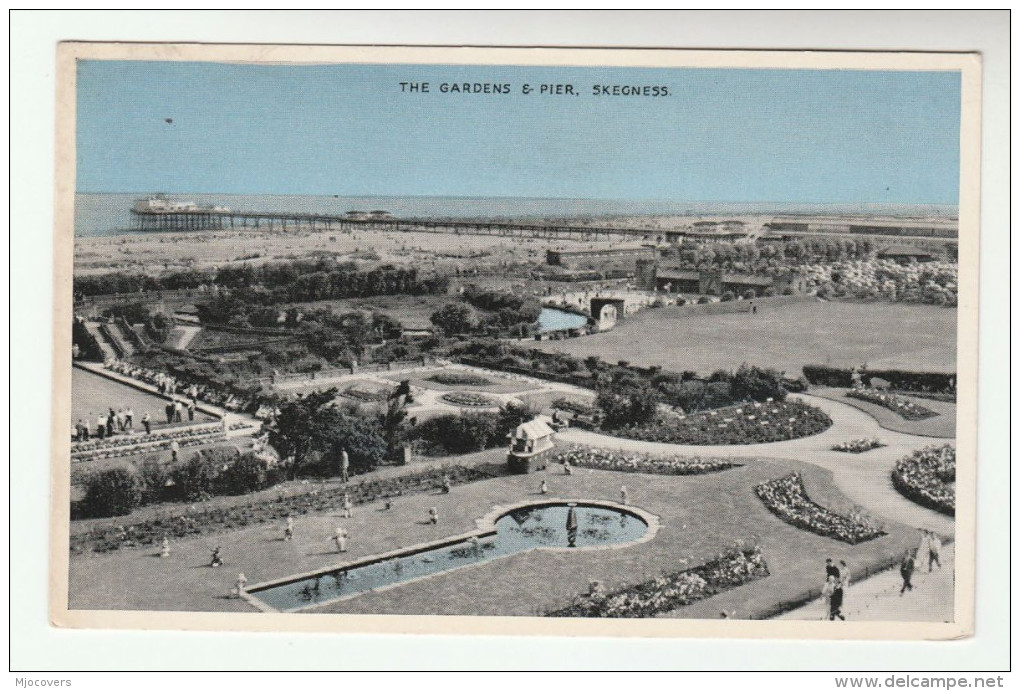 1962 Skegness GB Stamps COVER (postcard SKEGNESS Pier And Gardens) - Other & Unclassified